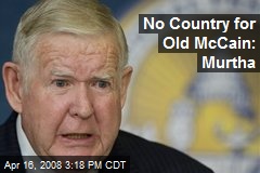 No Country for Old McCain: Murtha