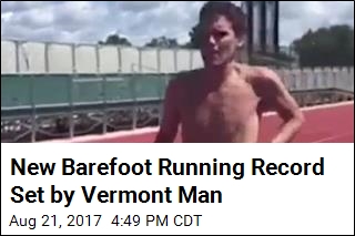 Runner Sets New Barefoot World Record at Vermont Track