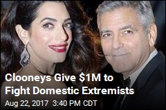 George, Amal Clooney Give $1M to Fight Hate Groups