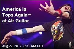 America Is Tops Again&mdash; at Air Guitar