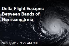 Delta Flight Narrowly Beats Hurricane Irma