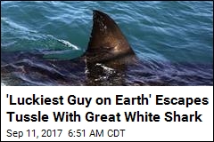 &#39;Luckiest Guy on Earth&#39; Escapes Tussle With Great White Shark