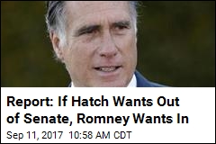 Report: If Hatch Wants Out of Senate, Romney Wants In