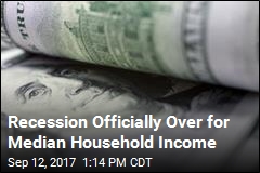 Recession Officially Over for Median Household Income