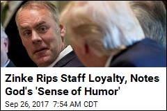 Interior Secretary: 30% of My Staff &#39;Not Loyal to the Flag&#39;