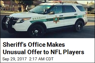Sheriff&#39;s Office Invites NFL Players to Ride Along