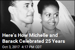 Here&#39;s How Michelle and Barack Celebrated 25 Years