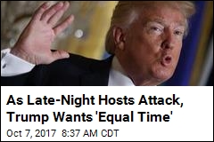 Trump Wonders About &#39;Equal Time&#39; to Rebut Kimmel, Others