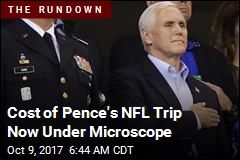 Pence&#39;s NFL-Game Exit Decried as &#39;Stunt&#39;