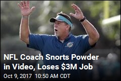 Dolphins Coach Quits Over Video of Him Snorting Powder