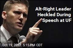 Alt-Right Leader Heckled During Speech at UF