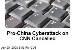 Pro-China Cyberattack on CNN Cancelled