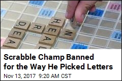 Scrabble Champ Banned for Sketchy Tile Selection