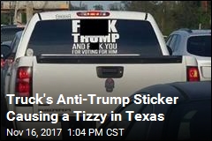 Texas Sheriff Mentions Charges Over Anti-Trump Sticker