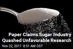 Paper Claims Sugar Industry Quashed Unfavorable Research