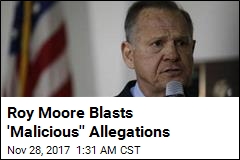 Roy Moore Doubles Down on Denials, Gets Standing Ovation