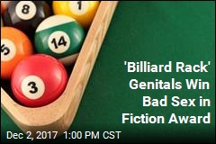 &#39;Billiard Rack&#39; Genitals Win Bad Sex in Fiction Award