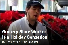Grocery Store Worker Is a Holiday Sensation