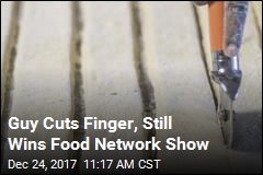 Guy Cuts Finger, Still Wins Food Network Show