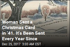 Christmas Card Sent Back and Forth Since 1941