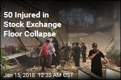 50 Injured in Stock Exchange Floor Collapse