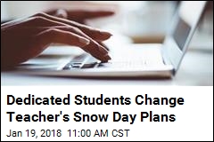 Kids on Snow Day Ask Teacher for Facebook Live Class