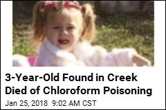 3-Year-Old Found in Creek Died of Chloroform Poisoning