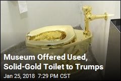 Museum Offered Used, Solid-Gold Toilet to Trumps