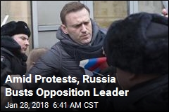Amid Protests, Russia Busts Opposition Leader