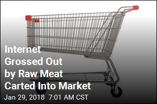 Internet Gross-Out: Carts Full of Raw, Unpackaged Meat
