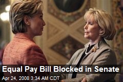 Equal Pay Bill Blocked in Senate