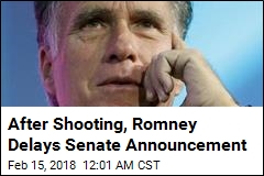 After Shooting, Romney Delays Senate Announcement