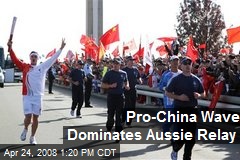 Pro-China Wave Dominates Aussie Relay