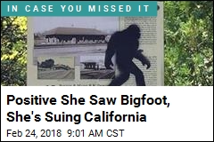 Positive She Saw Bigfoot, She&#39;s Suing California