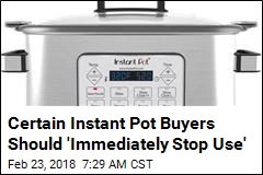 Your Instant Pot May Carry Risk of Overheating, Melting