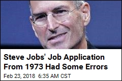Up for Grabs: Steve Jobs&#39; Typo-Filled Job Application