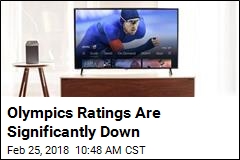 Olympics Ratings Are Significantly Down