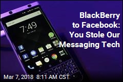 BlackBerry to Facebook: You Stole Our Messaging Tech