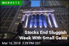 Stocks End Sluggish Week With Small Gains