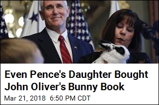 John Oliver&#39;s Bunny Book Bests Pence&#39;s Bunny Book