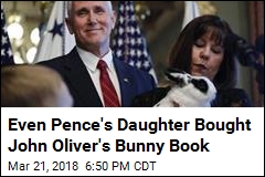 John Oliver&#39;s Bunny Book Bests Pence&#39;s Bunny Book