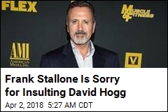 Frank Stallone Is Sorry for Insulting David Hogg