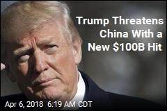 Trump Threatens Another $100B in China Tariffs