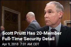 Pruitt Has Tremendous Security but AP Finds No Proof of Threats