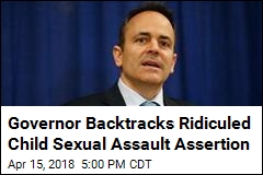 Kentucky Gov. Says Sorry for Child Sex Assault Remark