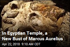 In Egyptian Temple, a New Bust of Marcus Aurelius