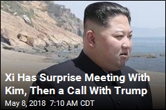 Xi Has Surprise Meeting With Kim, Then a Call With Trump