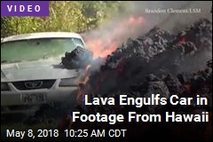 Footage Shows Lava Engulf Car in Hawaii