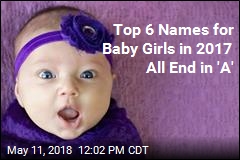 Top 6 Names for Baby Girls in 2017 All End in &#39;A&#39;