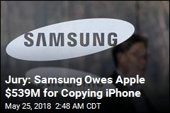 Samsung Ordered to Pay $539M for Copying iPhone